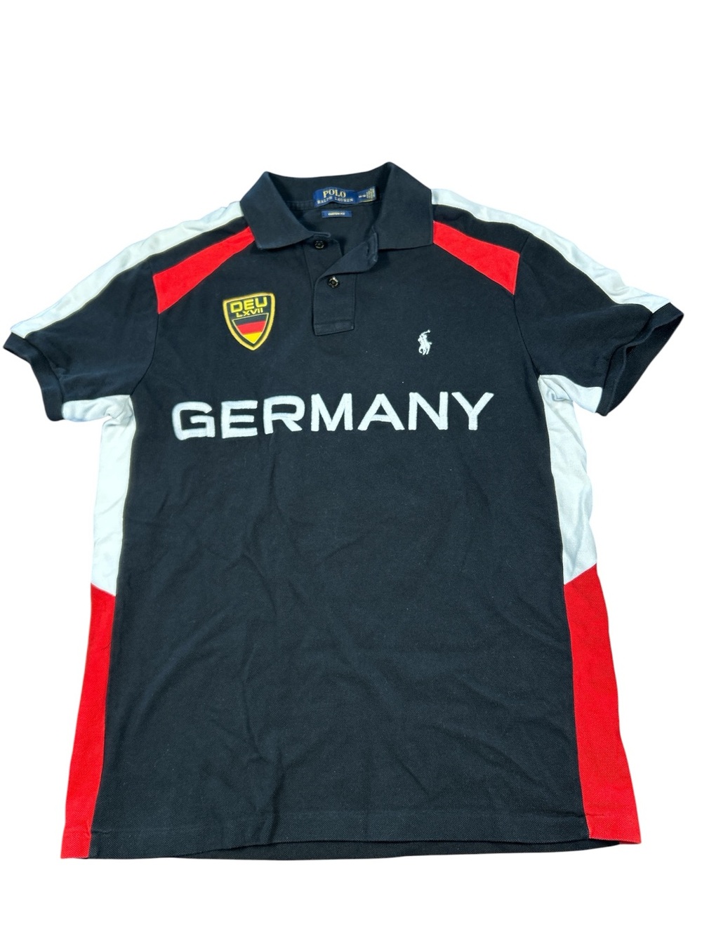 Polo Ralph Lauren Germany Black Polo Size Medium EUC